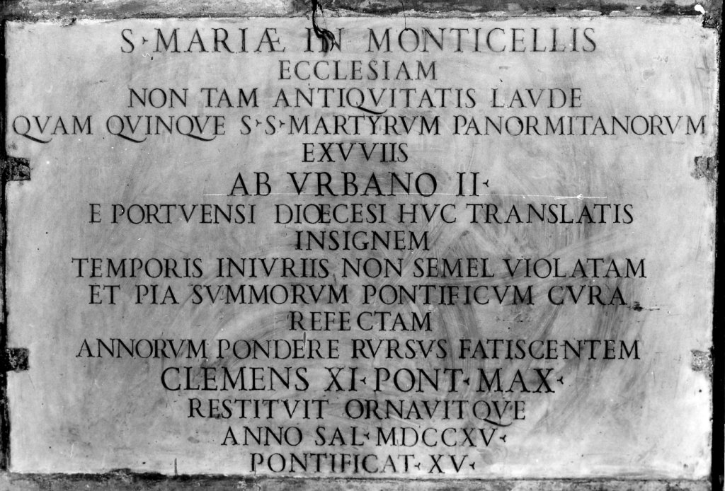 lapide - ambito romano (sec. XVIII)